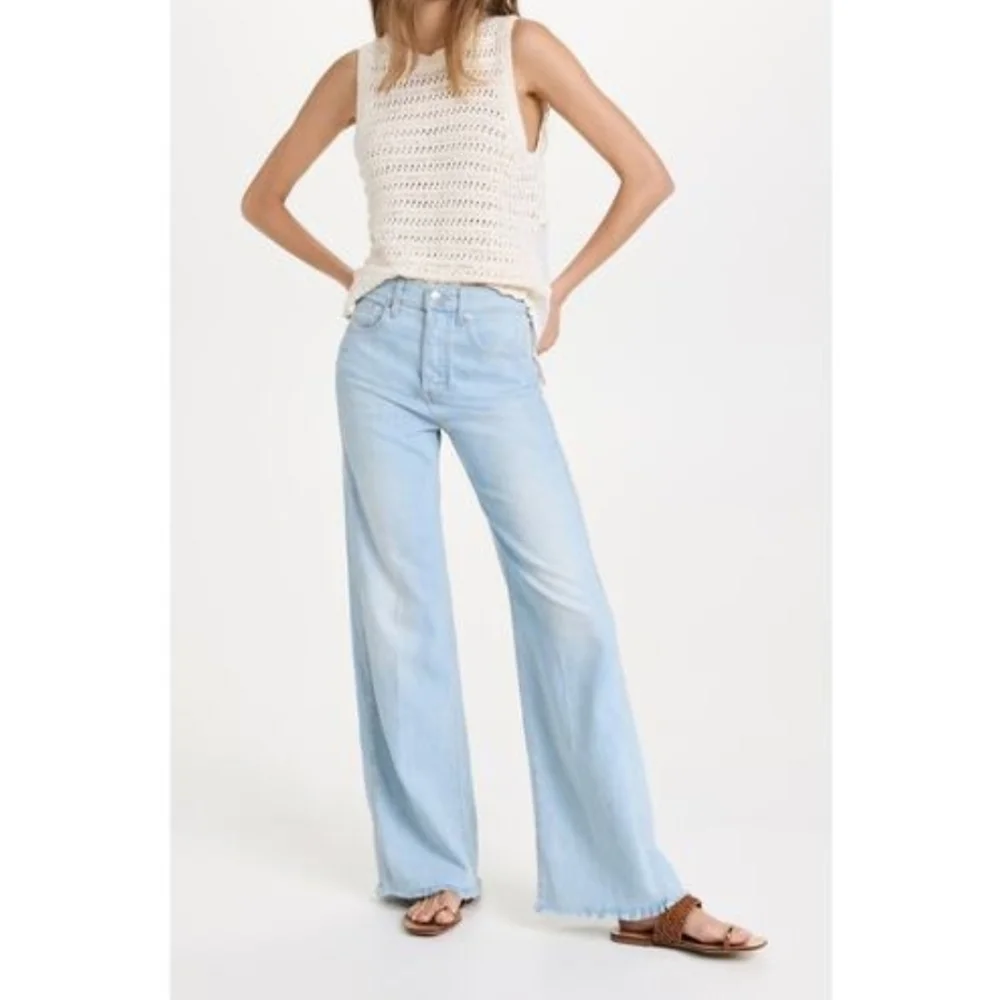 Veronica Beard 100% Cotton  Taylor Relaxed Wide-Leg High-Rise Size 28" - Picture 5 of 16